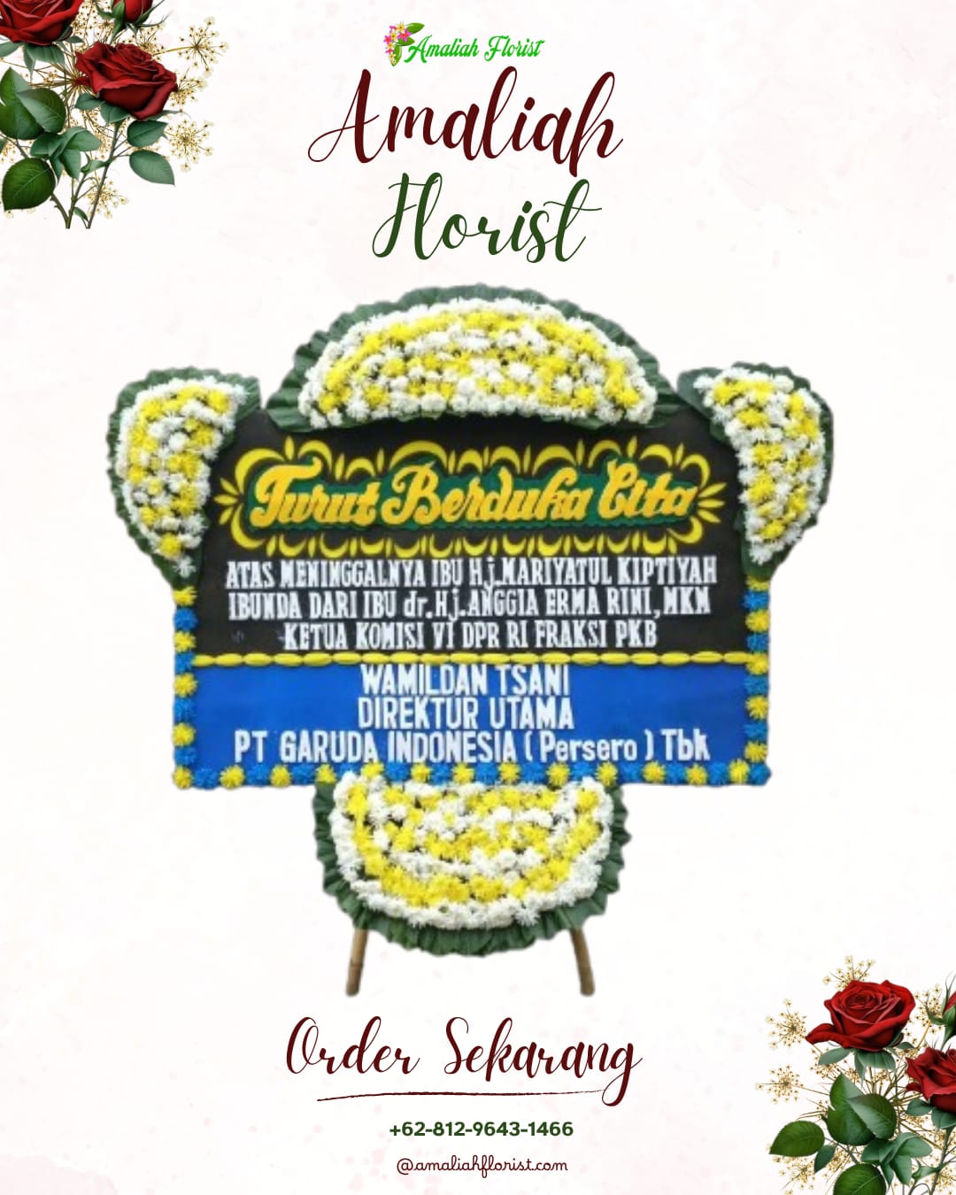 Papan Bunga Duka Kebonpedes